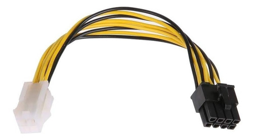 Cable De Extensión 4 Pin A 8 Pin Mainboard Tarjeta Madre