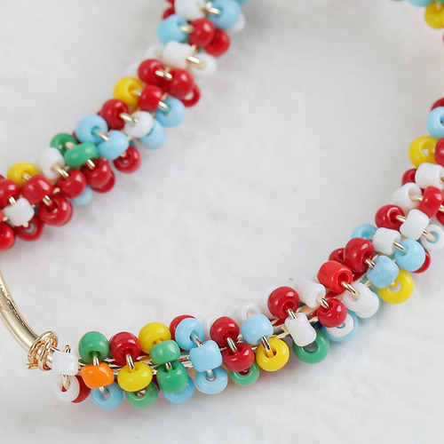 Pendientes Bohemios Hechos A Mano Con Cuentas