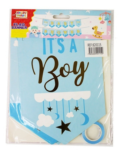It Is A Boy - Banderines Para Baby Shower Revelacion Genero