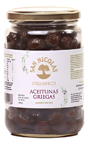 Aceitunas Griegas Organicas Sin Tacc San Nicolas X 500g