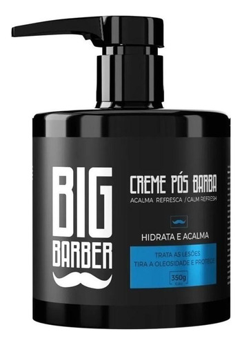 Kit Creme Pré E Pós Barba Hidratante Pente Duplo Big Barber