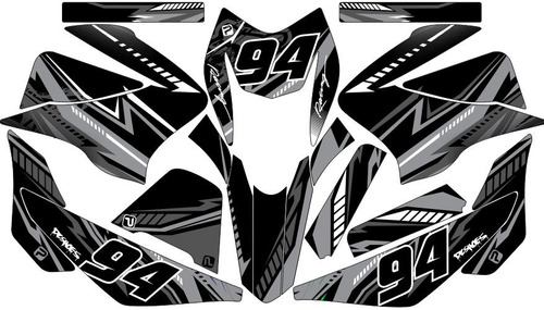 Stickers Para Ray Zr150  F- Gris Sport 94