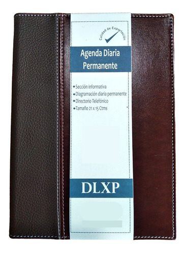 Agendas Diarias Permanentes Cosidas Y Semicuero 21cm X 15cm