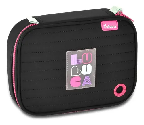 Estojo Luluca Porta Lápis Juvenil Box 36 Preto Matelas | MercadoLivre