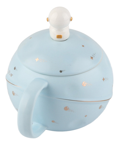 Taza Planeta Astronauta En Relieve De 400ml Con Caja Regalo