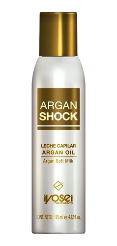 Iyosei Argan Shock Leche Capilar X 125ml, Apto Metodo Curly