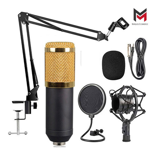 Kit de micrófono de condensador profesional Bm800 para estudio
