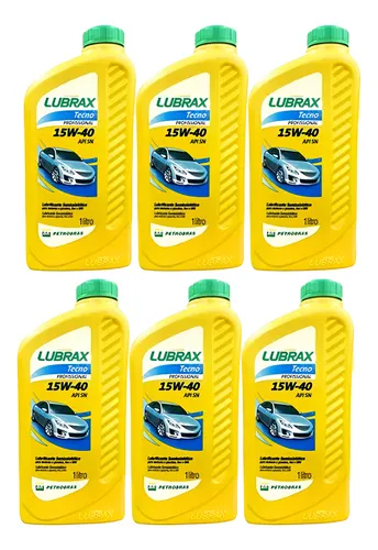 comprar Óleo Lubrax Tecno Profissional 15w40 Sn - Kit 6 Litros