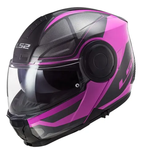 Casco negro y rosa sale
