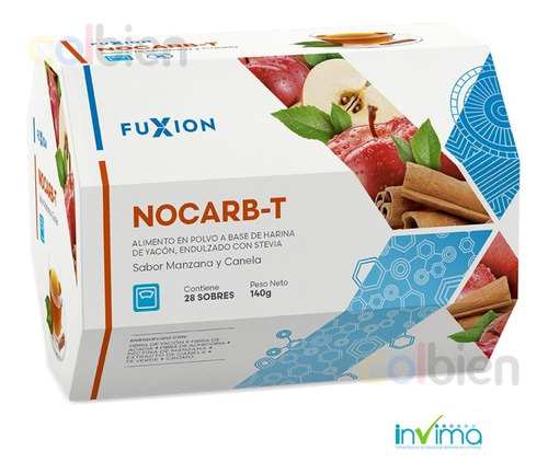 Nocarb-t Fuxion Regula Carbohidratos 100% Original | Invima