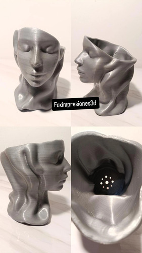 Maceta Sofia 15 Cm. Interior. Plástico. Impresora 3d Celeste