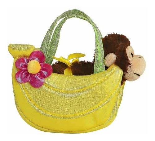 Peluche Aurora. Fancy Pals. Bolso Con Peluche Mono