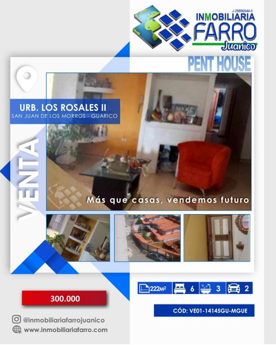 Imagen 1 de 8 de Se Vende Pent House En San Juan De Los Morros Guarico Ve01-1415gu-mgue