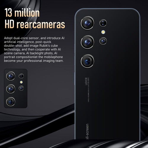 Teléfono Android Smartphone S23 Ultra 12+512 De 6.74 Pulgada