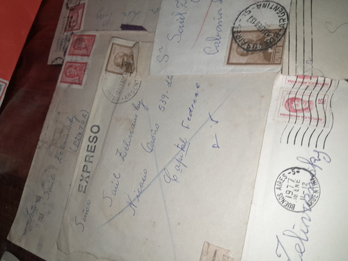 Antiguos Sellos Estampillas Sobres Argentinos X Lote (Usado)
