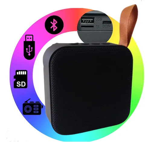 Caixa Caixinha De Som Bluetooth Portátil Recarregável Alta Potênc...