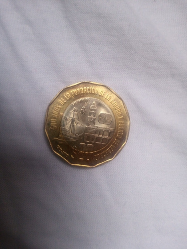   Moneda De 20 Pesos Conmemorativa 500 Años De Veracruz