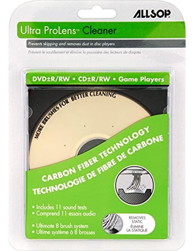 Limpiador Allsop Ultra Prolens Para Dvd, Unidades De Cd Y Re