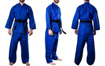 Comprar Judogi Traje Judo Shiai Uniforme Liviano Azul Talle 0 A 4