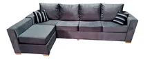 Comprar Sillon Esquinero 4 Cuerpos Chenille Con Camastro Sofa L Cu