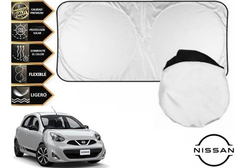 Cubresol Tapasol Parasol Con Ventosas Nissan March Rs 2018