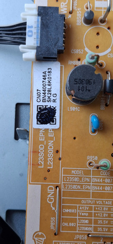 Mainboard, Fuente Y Leds De Pantalla Samsung Mod T24d310nq (Usado)