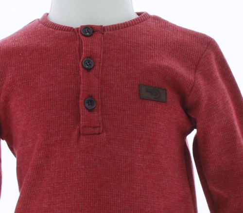 Playera Niño Rojo Manga Larga T Shirt Bebe 3300 1 A 5 Años