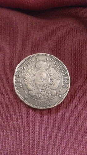 Moneda Argentina 2 Centàvos 1892 Cobre