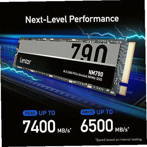 Unidade Interna Lexar Nm790 Ssd De 1 Tb Pcie Gen4 Nvme M.2 2280