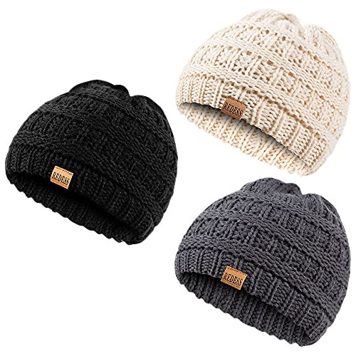 Gorro Invierno Niños Bebé Tejido Recién Nacido