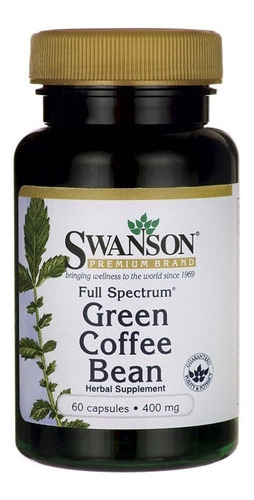 Green Coffee Bean Grano Verde De Café 60 Capsulas 400mg