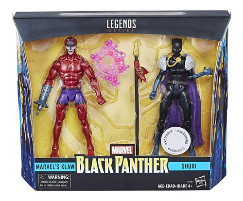 Marvel Legends Series Black Panther Shuri And Marvel's Klaw