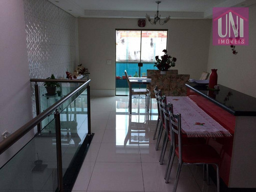 Sobrado Com 3 Dormitórios À Venda, 258 M² Por R$ 900.000 - Parque Erasmo Assunção - Santo André/sp - So0541