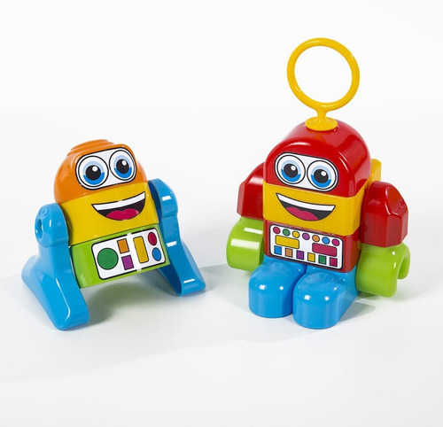 Brinquedo De Montar 16 Peças M-bricks Robots Infantil Maral