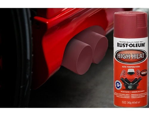 Imagen 2 de 4 de Aerosol Alta Temperatura Rojo Mate 1093° C Rust Oleum