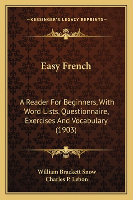 Libro Easy French: A Reader For Beginners, With Word List...