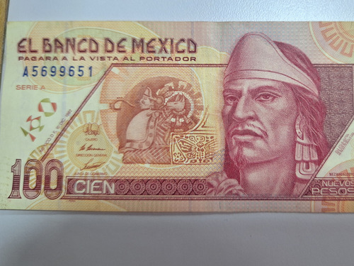 Billete De 100 Pesos Antiguo