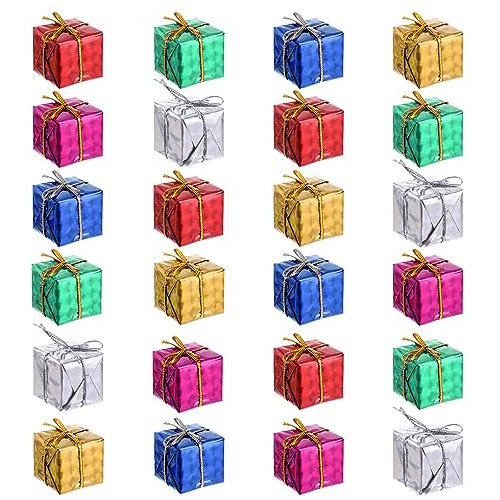 24 Piezas De Mini Cajas De Regalo De Navidad, Cajas De ...