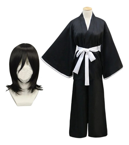 Pelucas De Uniforme De Rukia Y Bleach Para Cosplay, Kimono K