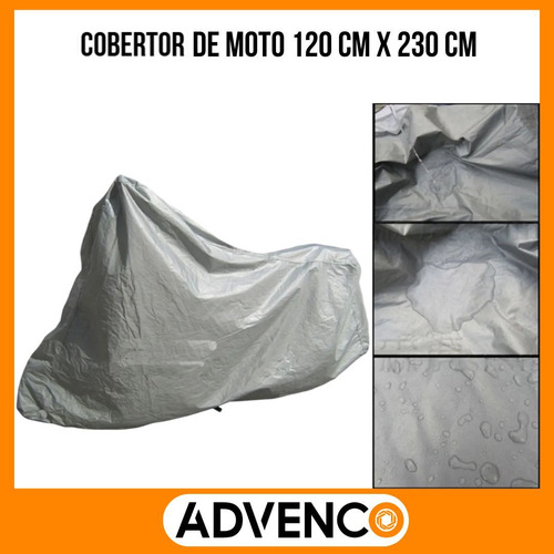Funda Cobertor Moto Impermeable Lona Importado Cubre Advenco
