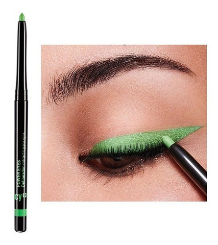 Delineador Retráctil Verde Bold Green Cyzone Power Eyes