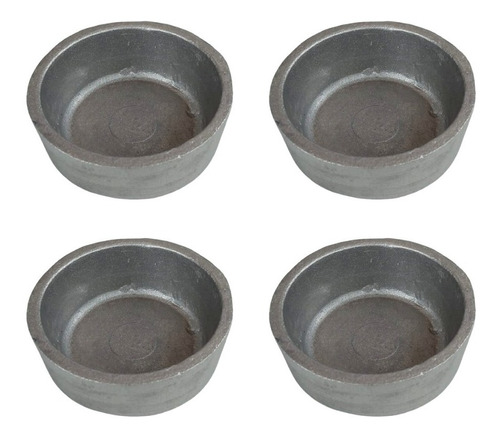 Set X 4 Cazuela Mini Dip Bowl Aluminio 6,5 X 3cm Cerveceria