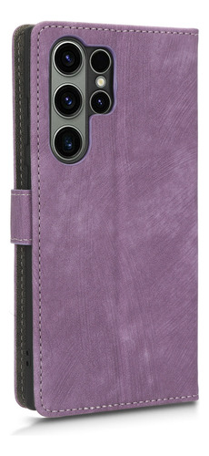 Funda Para Teléfono Samsung Galaxy S23 Ultra Wallet, Funda De Piel Con Tapa, Tarjetero, Soporte Protector De Muñeca