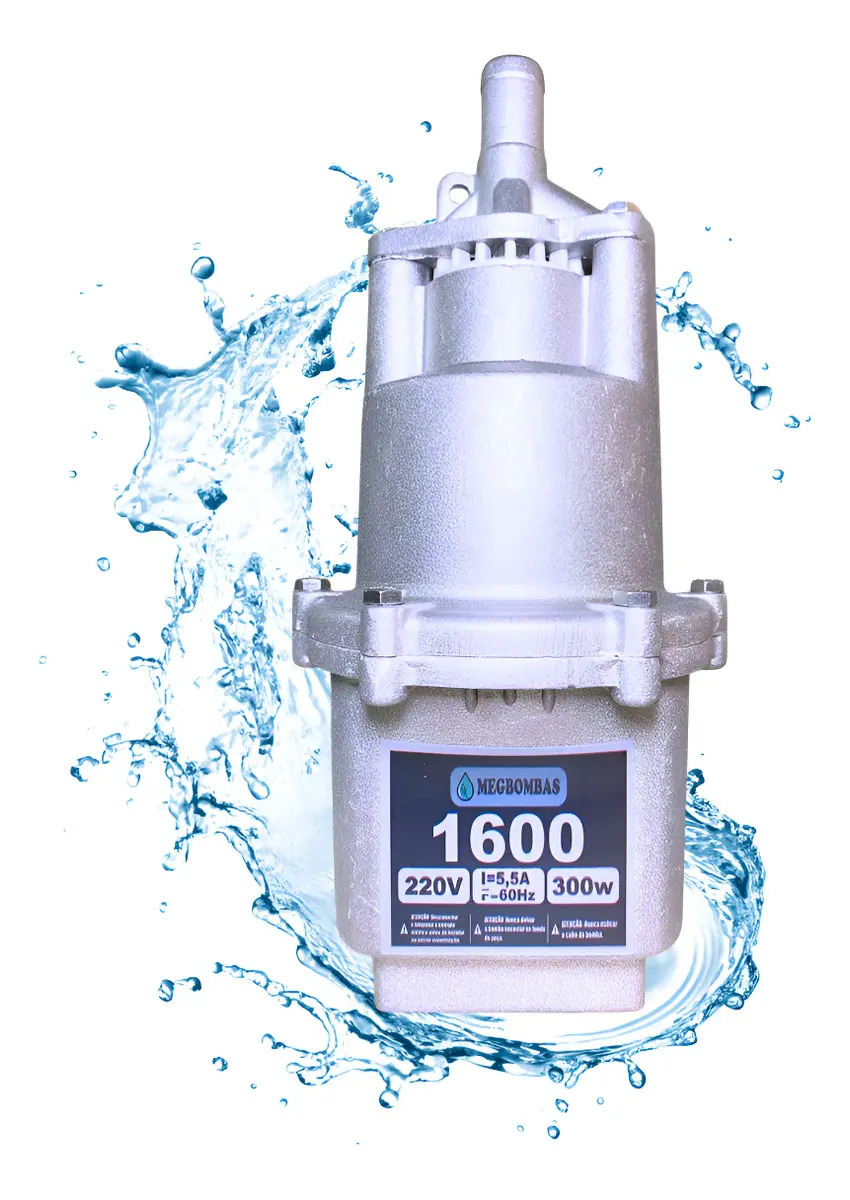 Bomba de água Meg 1600 submersa saída 3/4 polegadas