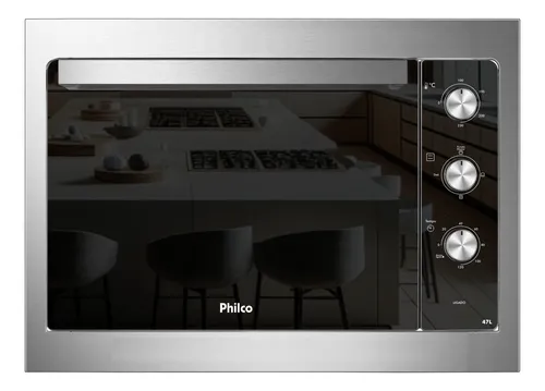 Forno Elétrico de Embutir Philco 47L Inox Esmaltado PFE47E