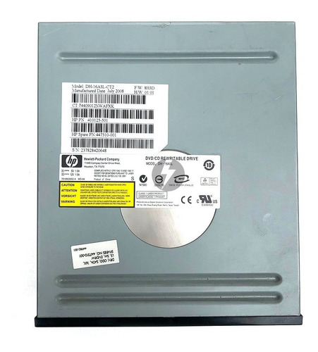 Imagem 2 de 4 de Leitor Gravador Cd / Dvd Preto Original