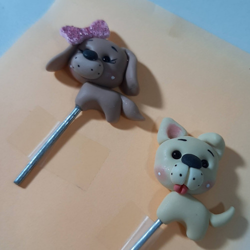 Imagem 2 de 3 de Pingente Decorativo Pra Vaso - Cachorrinhos