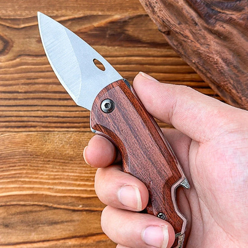 Cuchillo Plegable Edc Portátil Para Acampar Al Aire Libre, T