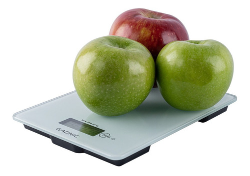 Báscula Digital De Cocina 1gr A 5kg Gadnic Bascula Gramera Capacidad máxima 5000 g Color Blanco