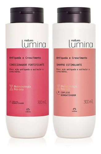 Shampoo + Acondic. Lumina Anticaída Y Crecimiento De Natura